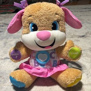 Interactive Plush Puppy Toy with Music and Lights